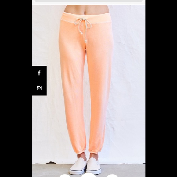 Anthropologie Pants - NWOT Sundry Size 3 (large) Pop Orange Sweatpants